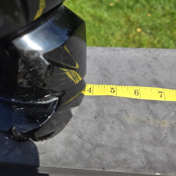 Handcrafted MCM Aztec Mayan Warrior Black Obsidian Onyx Mexico HEAVY *read* - Picture 14 of 15